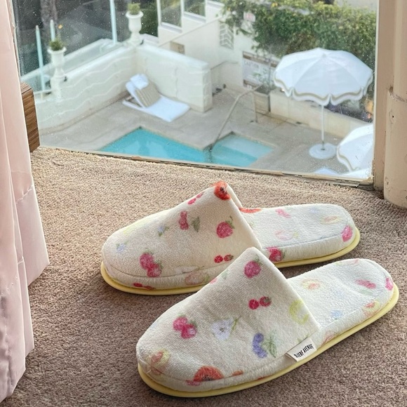 Djerf Avenue Shoes - Djerf Avenue Terry Slippers: Fruit